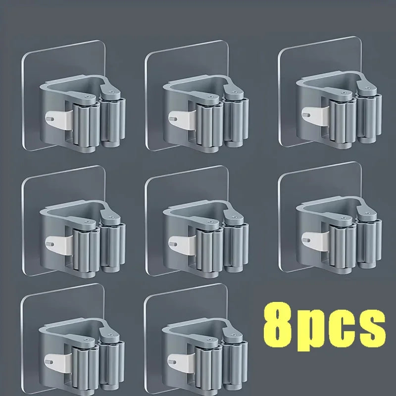 Holder for household and cleaning utensils.