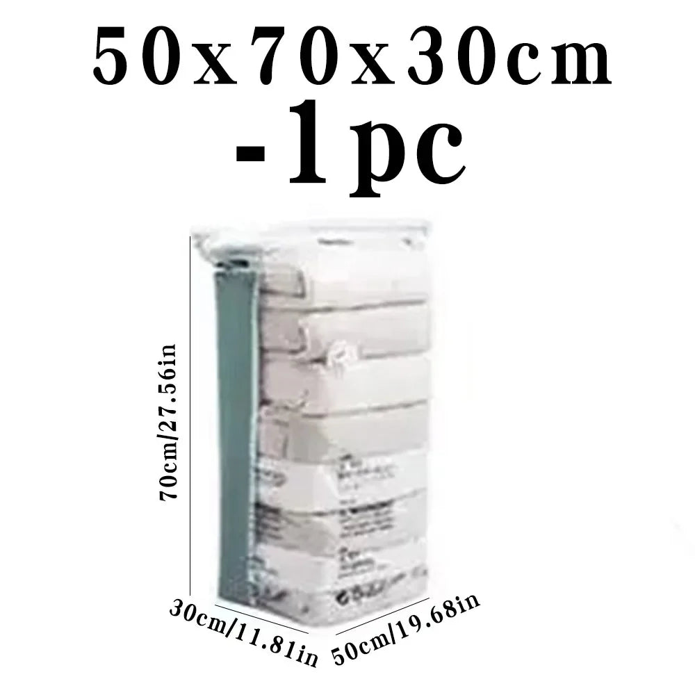 Vacuum organizer bags.