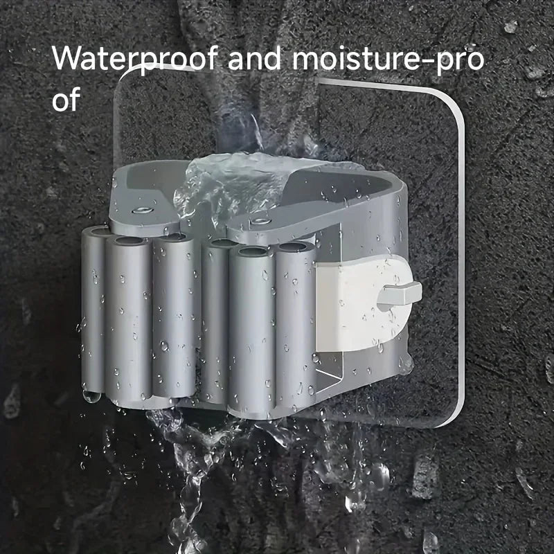 Holder for household and cleaning utensils.