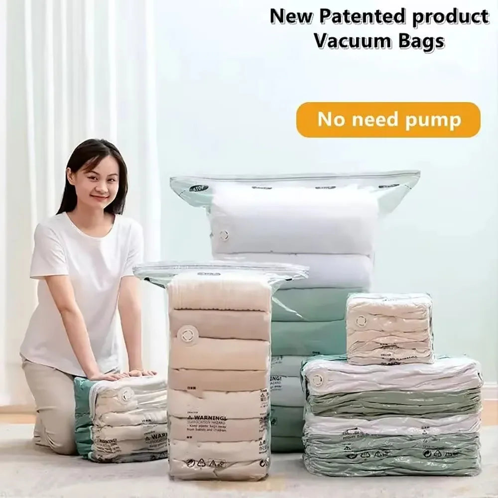 Vacuum organizer bags.