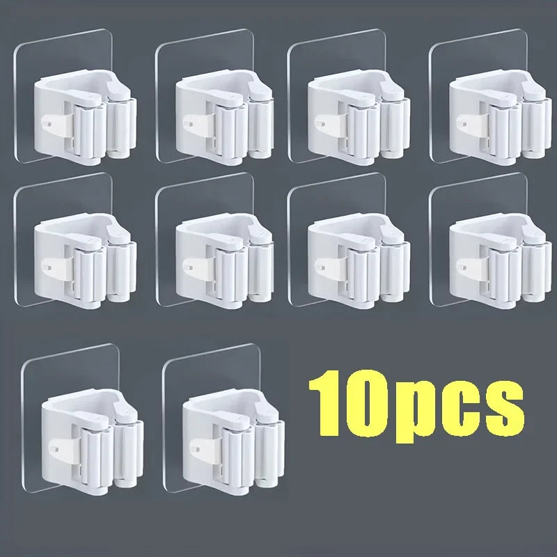 Holder for household and cleaning utensils.