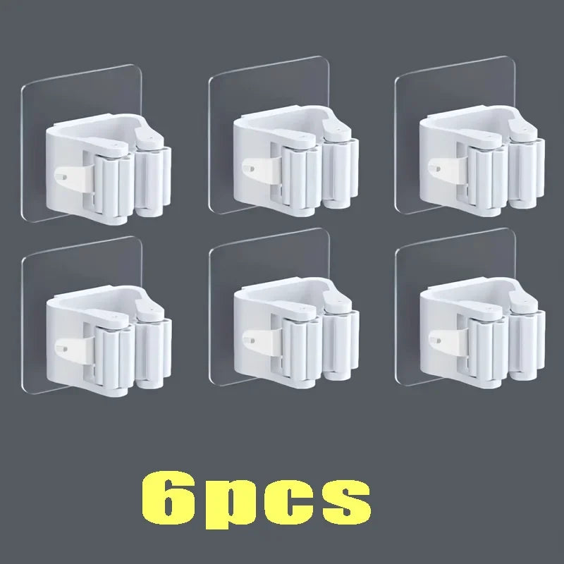 Holder for household and cleaning utensils.