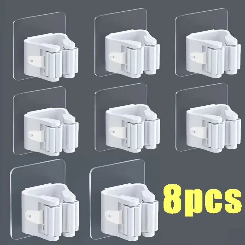 Holder for household and cleaning utensils.