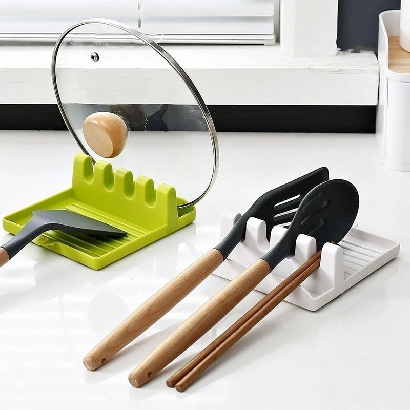 Holder for spoons, forks, spatulas and kitchen utensils.