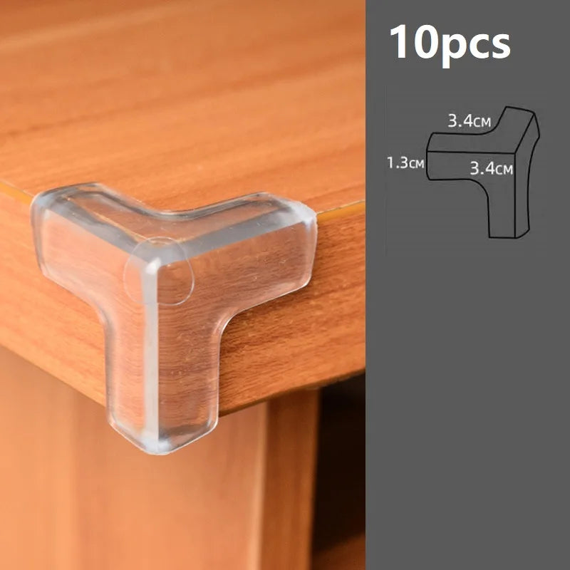Silicone protector for table corners.